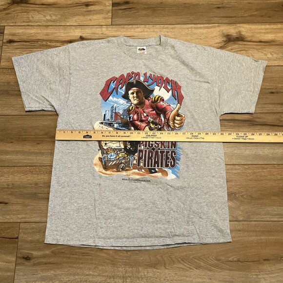 VTG Cap'n Lynch Tampa Bay Buccaneers Shirt Adult SZ XL Gray 2003 Fanatics - Picture 4 of 8